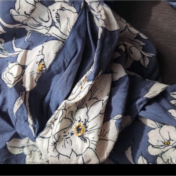 Free People Blue  Floral SHAKE IT  Dress Size S With Pockets - Picture 16 of 16